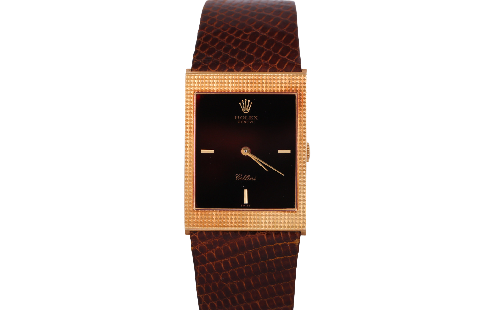 1981 Rolex Cellini 24mm 18K Yellow Gold - 4127/8 (Red Mirror Dial)