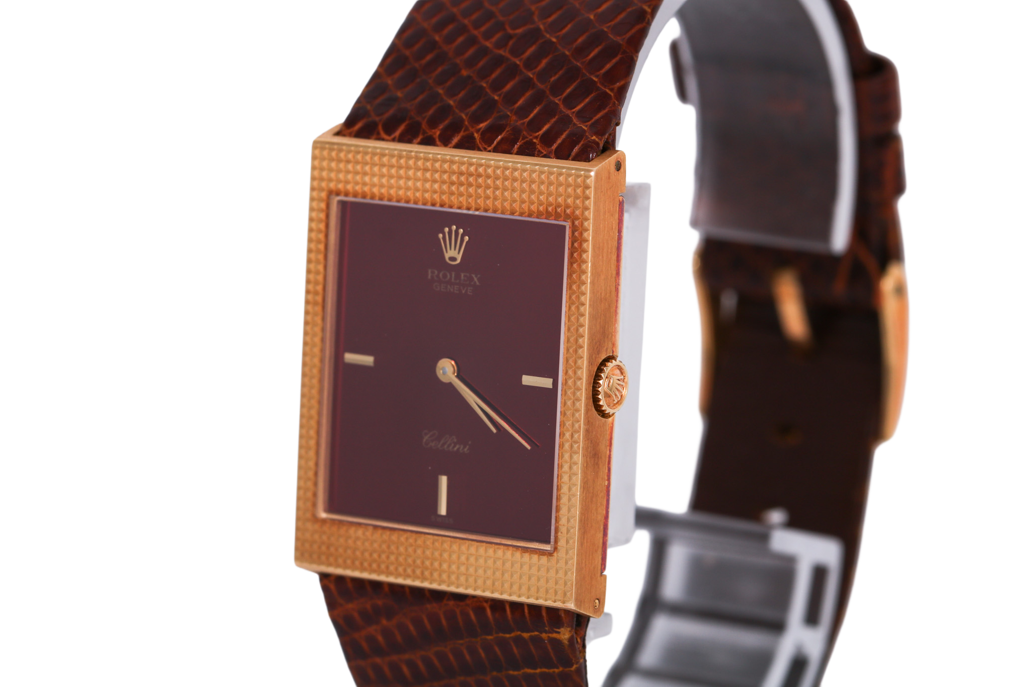 1981 Rolex Cellini 24mm 18K Yellow Gold - 4127/8 (Red Mirror Dial)