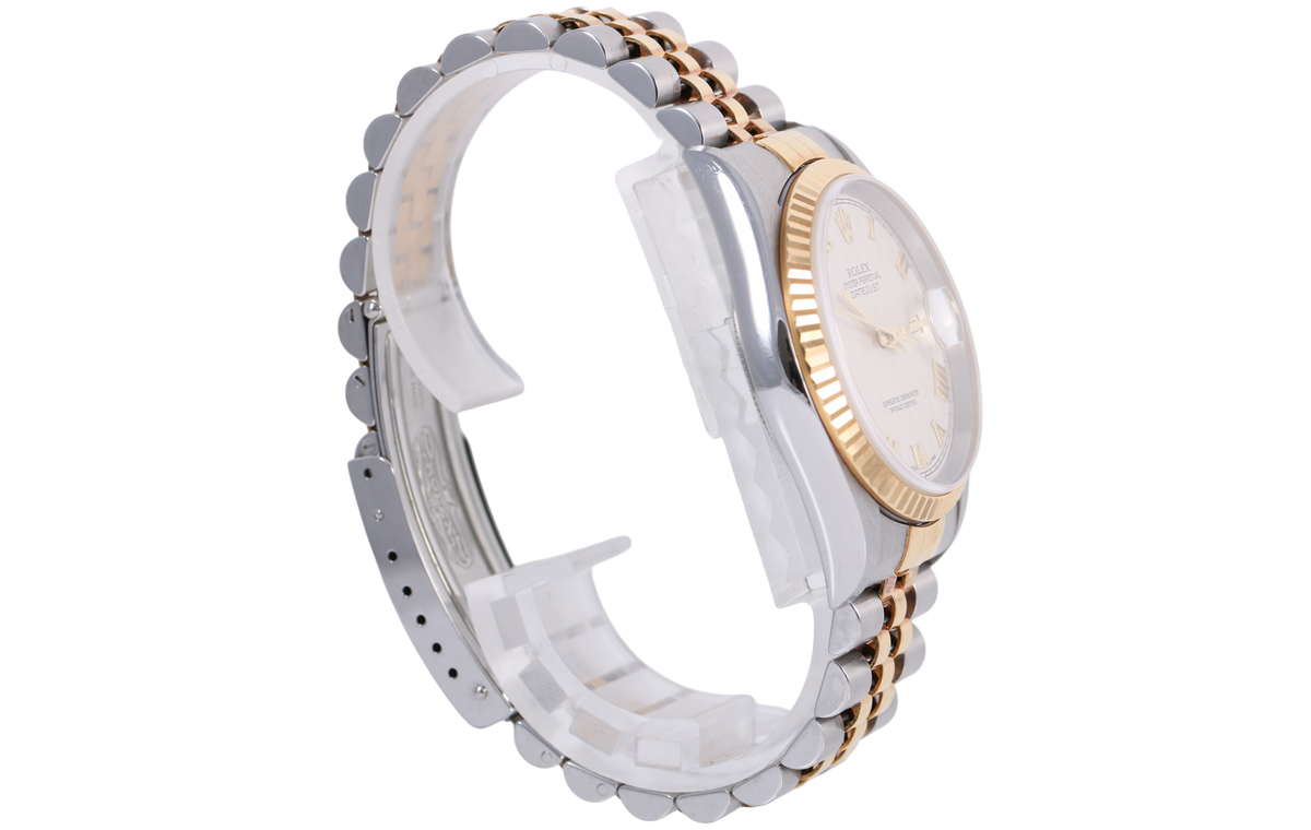 2000 Rolex Datejust 36mm - 16233 (Ivory Pyramid Roman)P