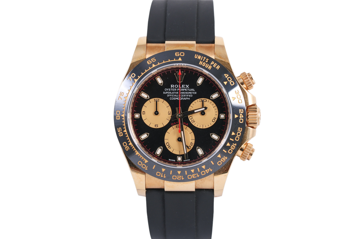 2022 Rolex Daytona 40mm Oysterflex - 116518LN (Black Paul Newman)
