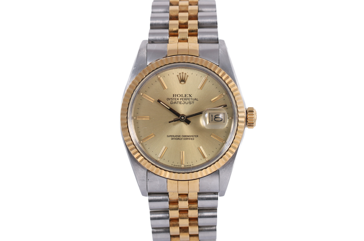 1986 Rolex Datejust 36mm - 16013 (Champagne)P