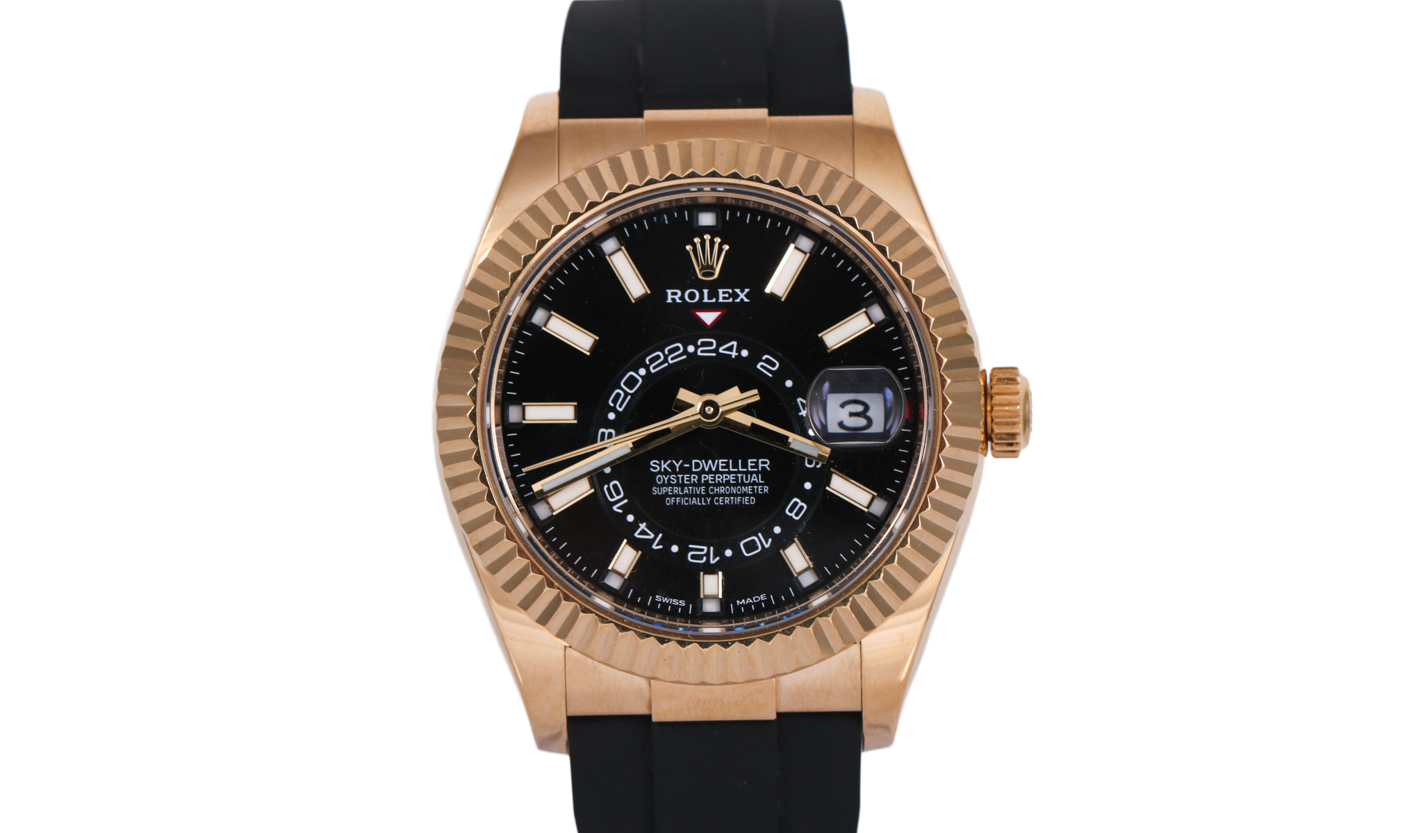 2021 Rolex Skydweller Oysterflex - 326238 (Black)