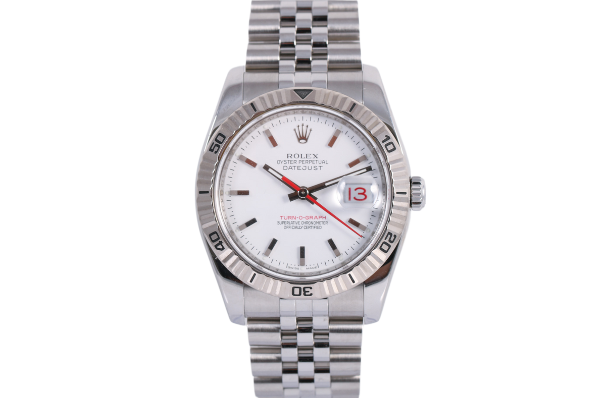 2005 Rolex Datejust 36mm Turn-O-Graph Super Jubilee - 116264 (White)