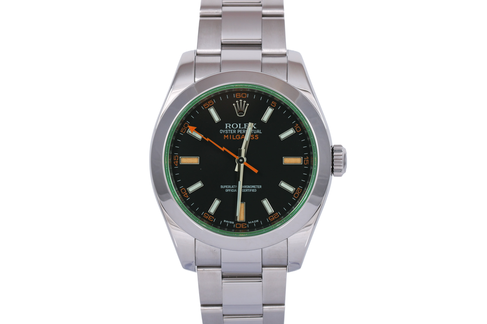 2008 Rolex Milgauss Green Sapphire - 116400GV (Black)