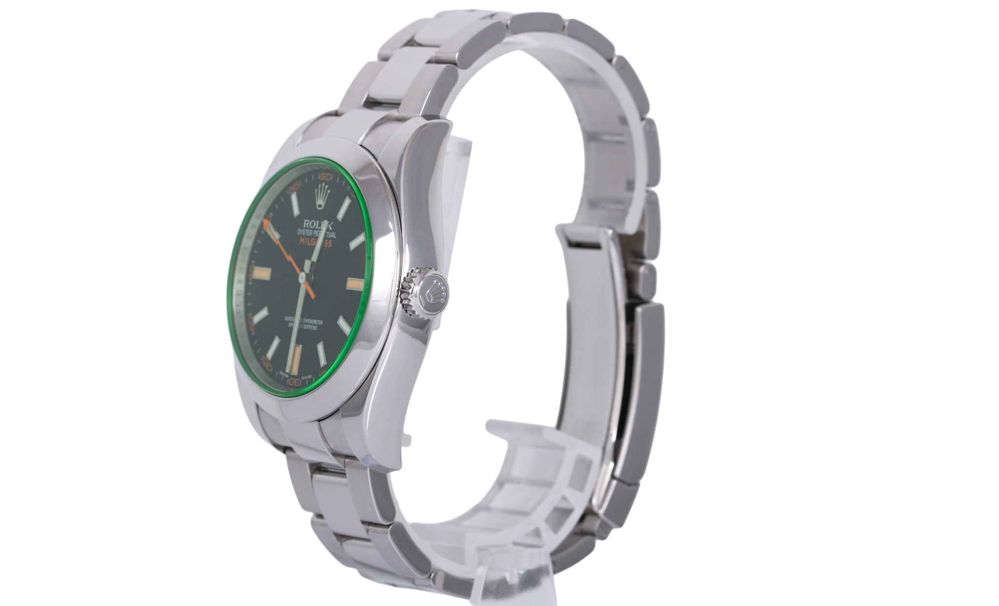 2008 Rolex Milgauss Green Sapphire - 116400GV (Black)
