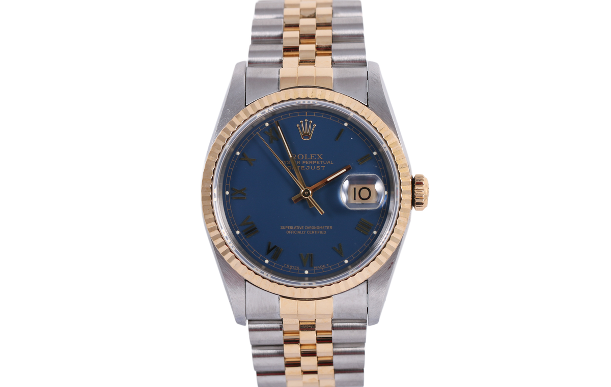 1991 Rolex Datejust 36mm - 16233 (Blue Roman)P