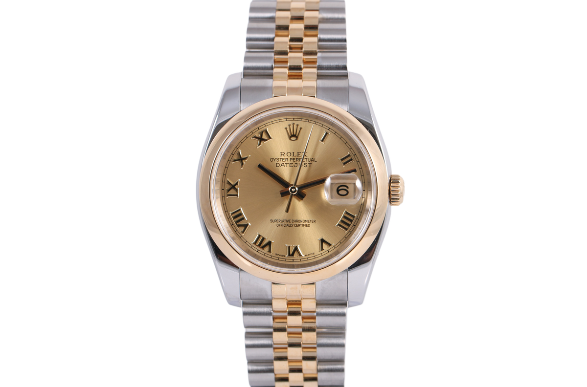 2005 Rolex Datejust 36mm Super Jubilee - 116203 (Champagne Roman)