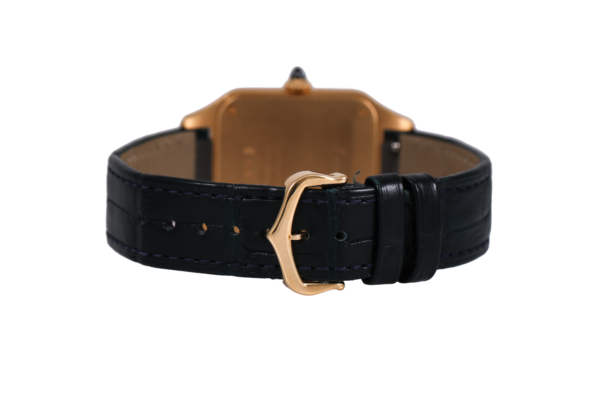 2024 Cartier Santos Dumont 18K YG Large Model 31.4mm - WGSA0077 (Blue)