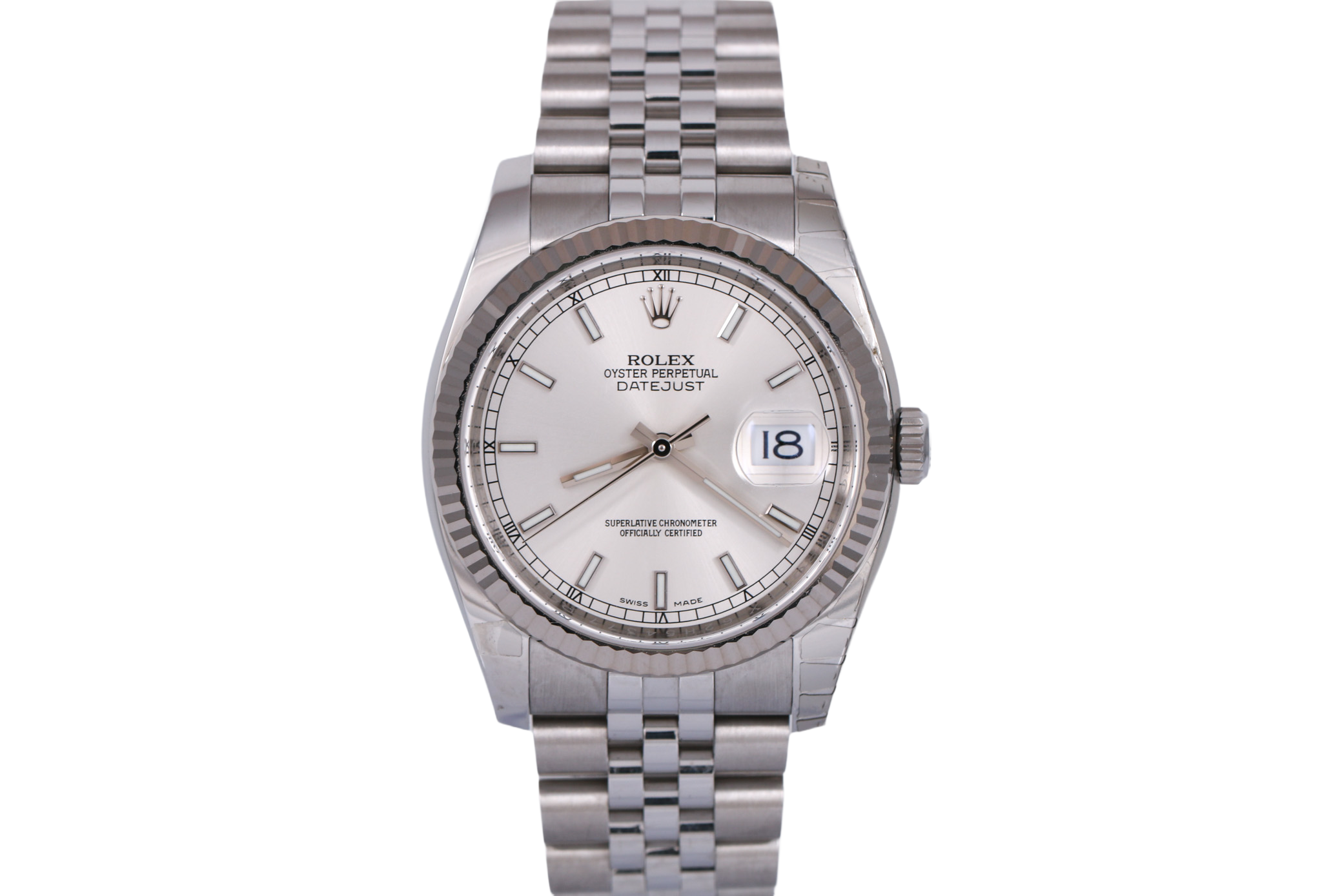 NOS 2018 Rolex Datejust 36mm Super Jubilee - 116234 (Silver)