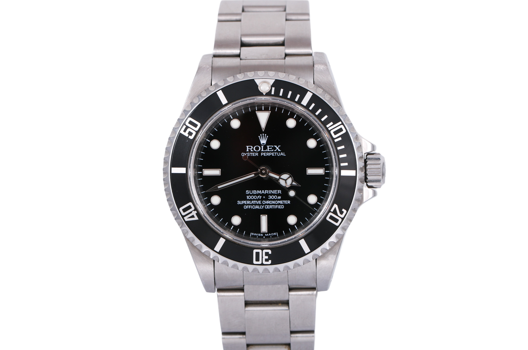 2007 Rolex Submariner No Date Inner Bezel Engraved - 14060M (4 Liner)