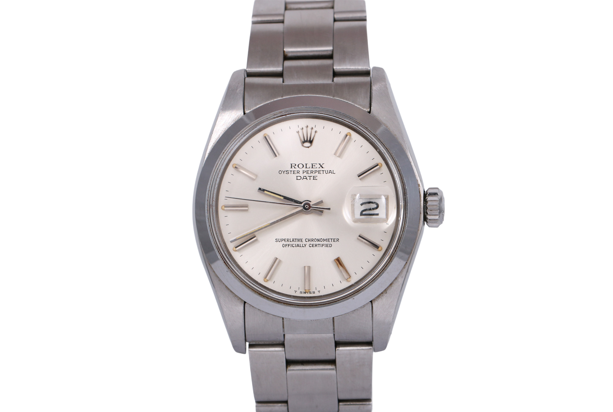 1977 Rolex Oyster Perpetual Date 34mm - 1500 (Silver)