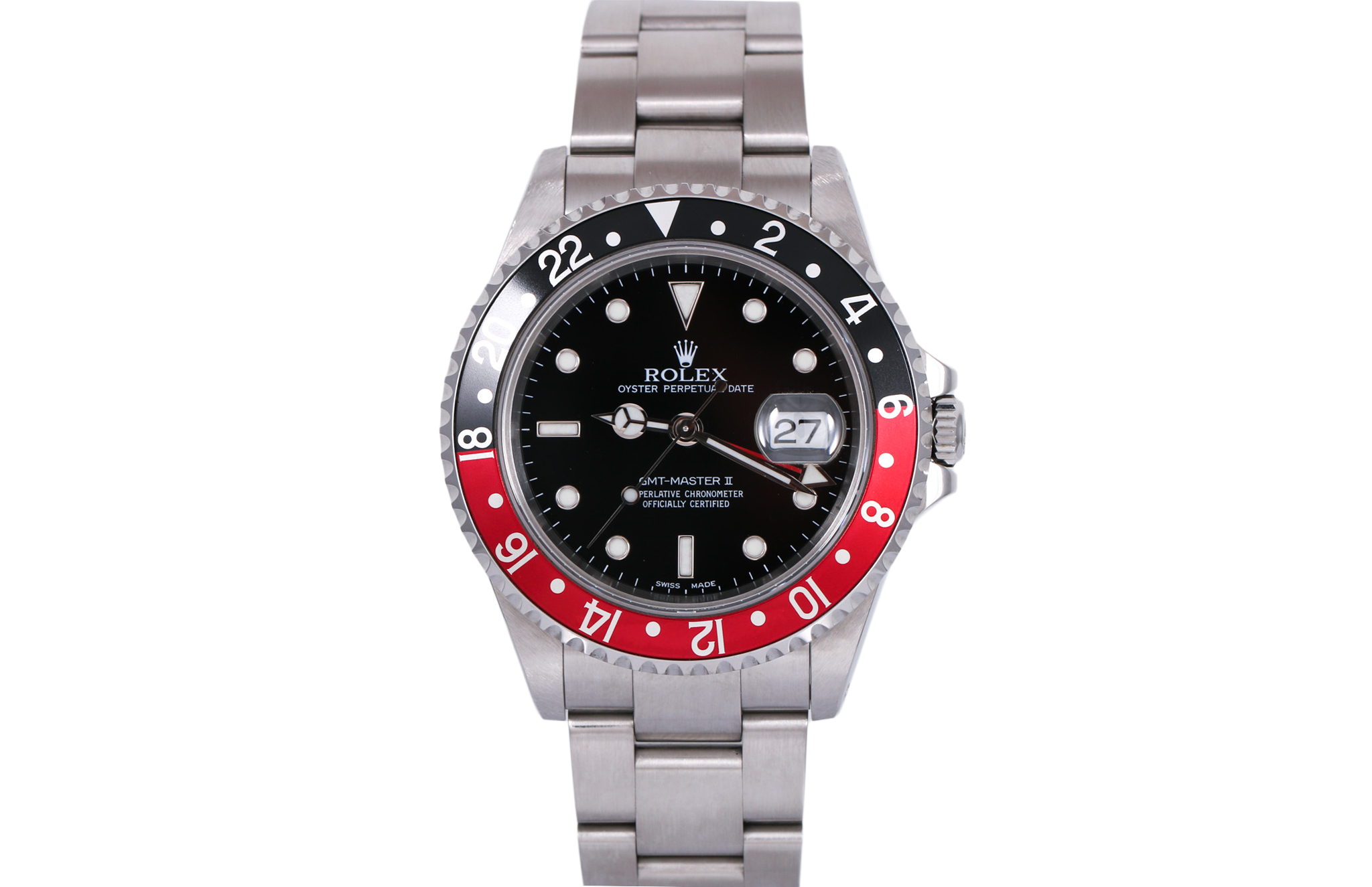 2001 Rolex GMT-Master II Solid End Links - 16710 (Coke)