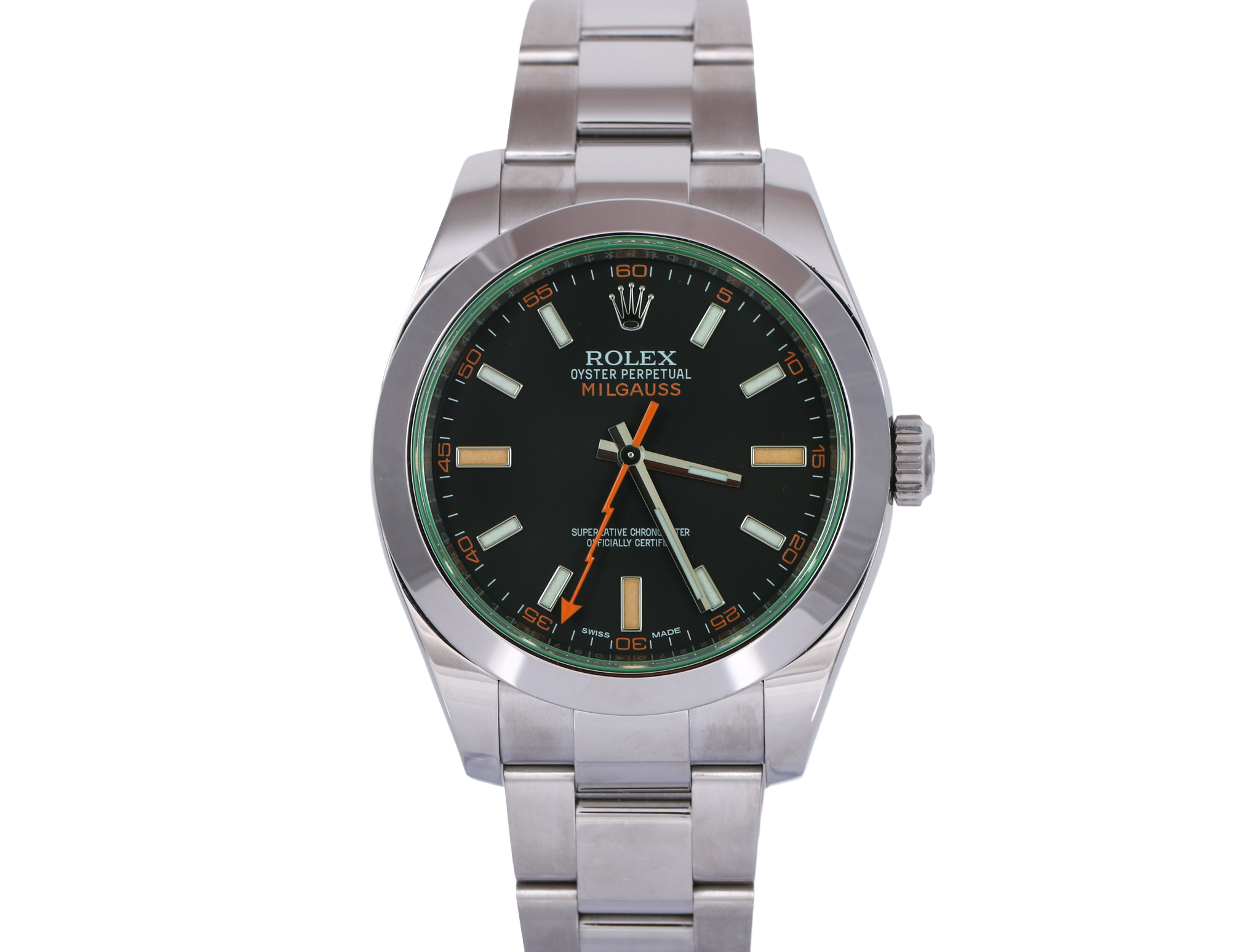 2016 Rolex Milgauss - 116400GV (Green Crystal)