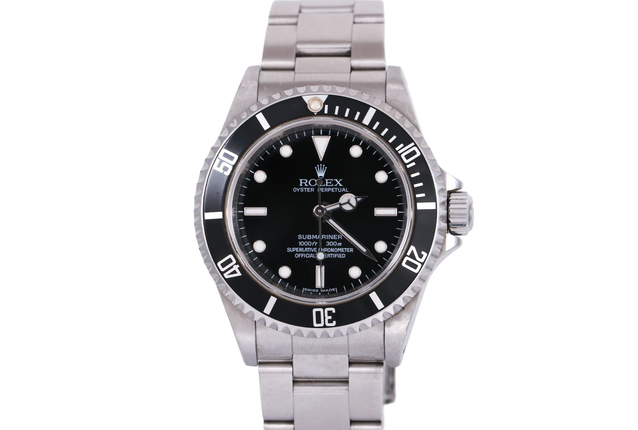 2006 Rolex Submariner No Date Inner Bezel Engraved - 14060M (4 Liner)