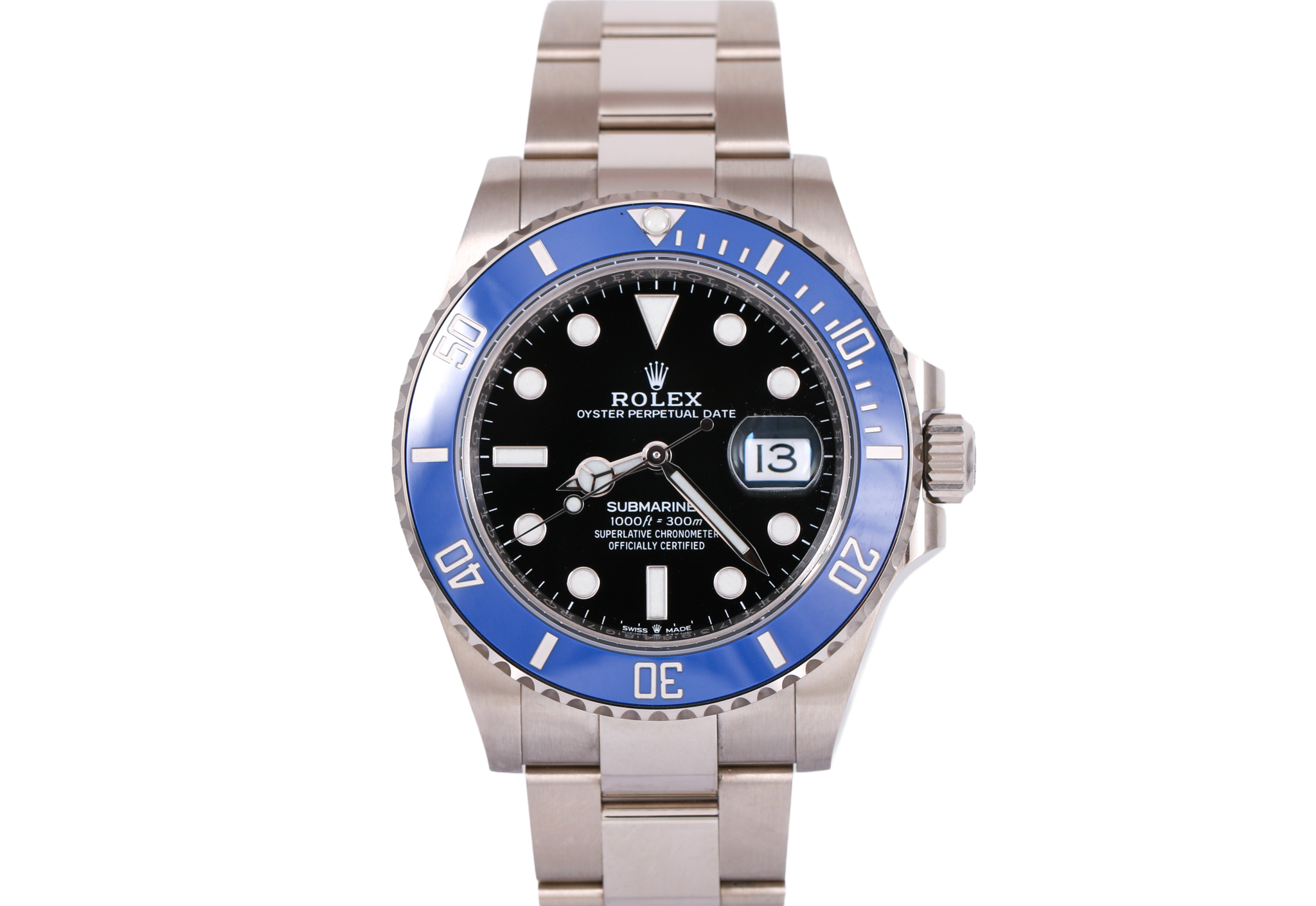 2021 Rolex Submariner 41mm 18K White Gold - 126619LB (Cookie Monster)