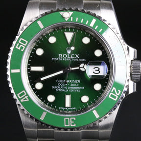 2012 Rolex 116610LV Green Ceramic Submariner "Hulk" with Box & Papers