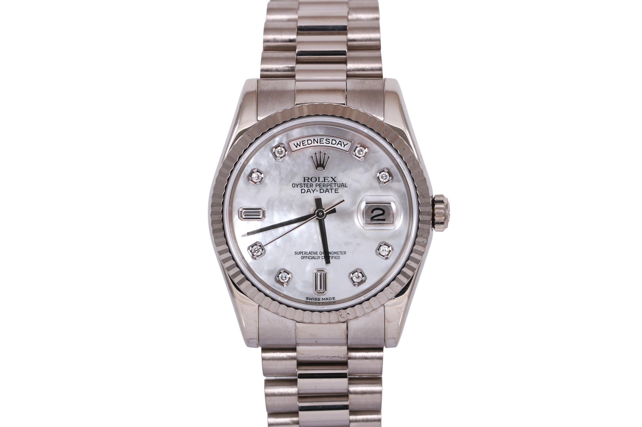 2004 Rolex Day-Date 36mm - 118239 (Factory MOP Diamond)