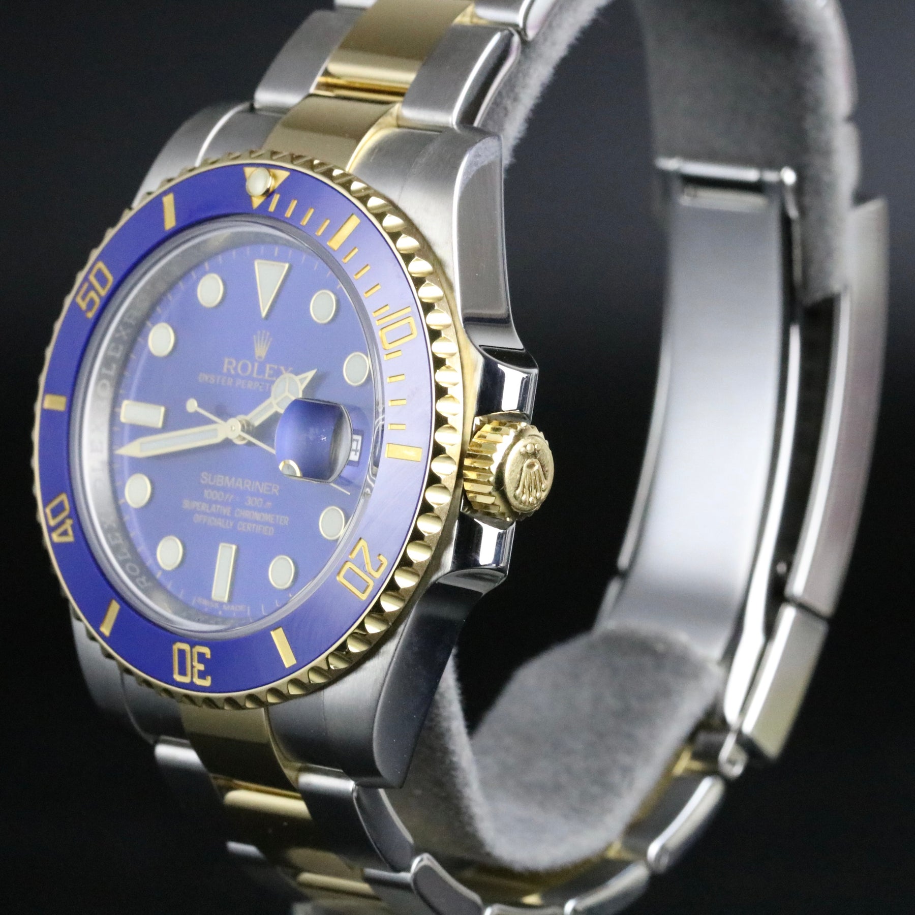 2017 Rolex 116613LB Submariner 40mm Blue Ceramic Bezel with Box & Papers