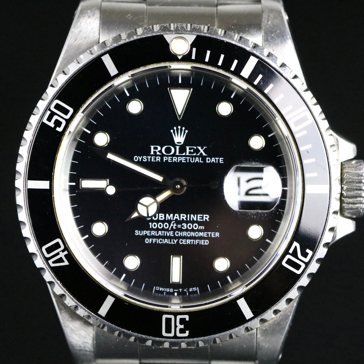 1989 Rolex 16610 Submariner 40mm with Box & Papers