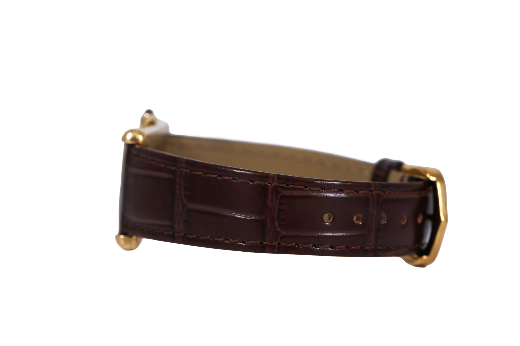 1990s Cartier Tank (Must de Cartier) 81006 23mm (Brown/Burgundy)