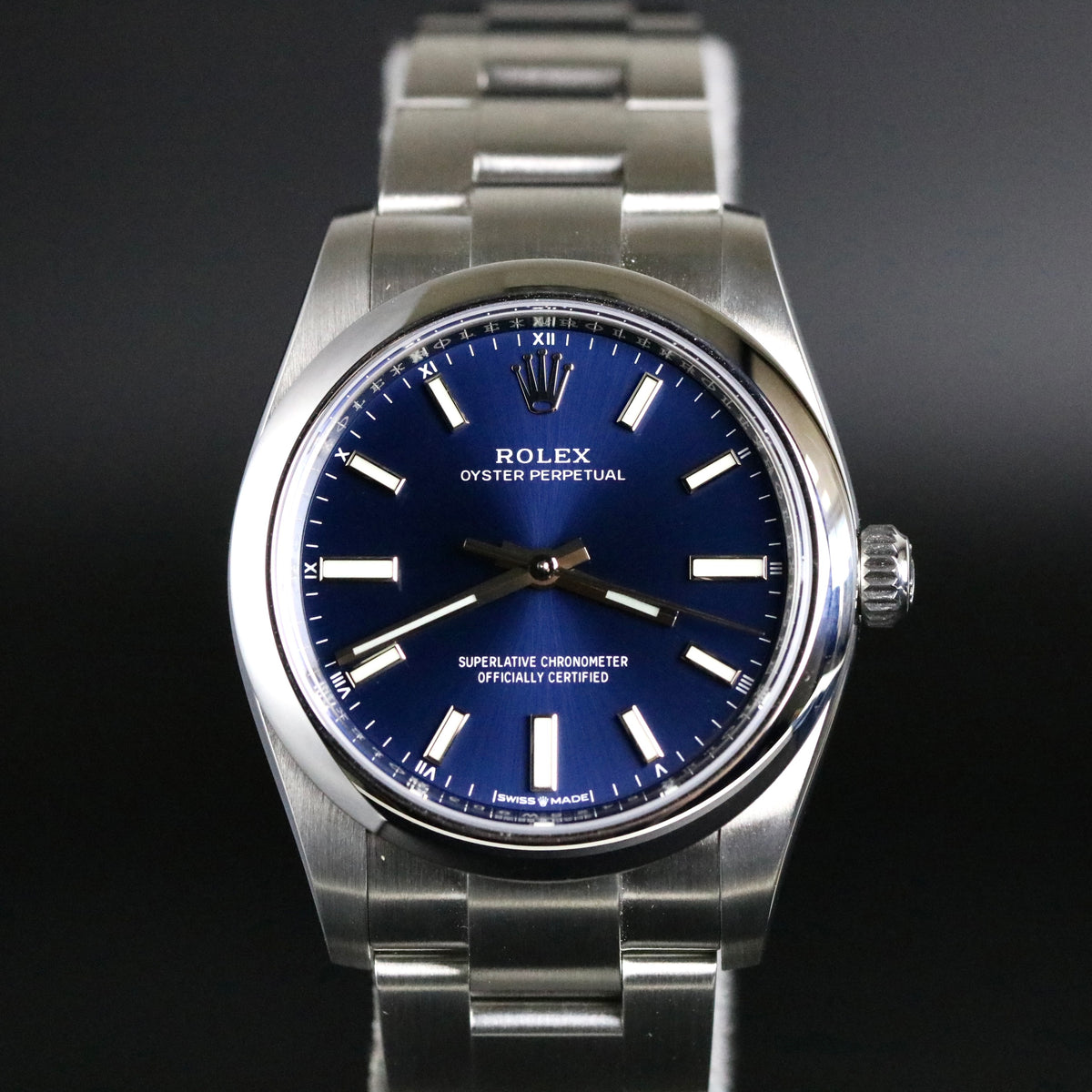 UNWORN 2023 Rolex 124200 Oyster Perpetual 34mm Blue Dial with Box & Papers