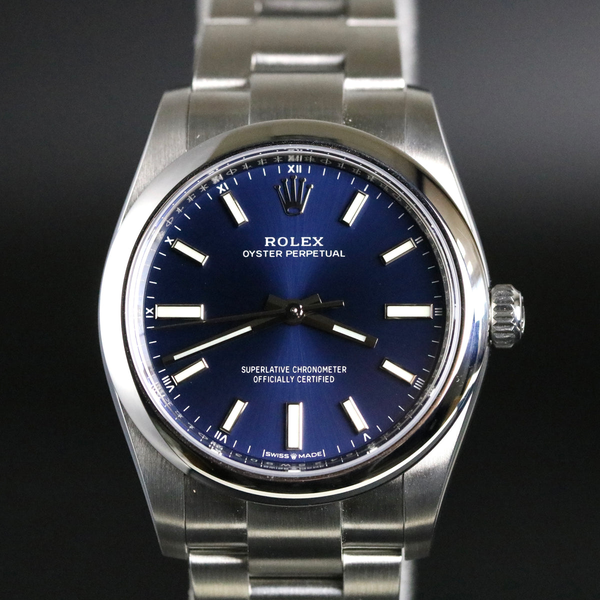 UNWORN 2023 Rolex 124200 Oyster Perpetual 34mm Blue Dial with Box & Papers