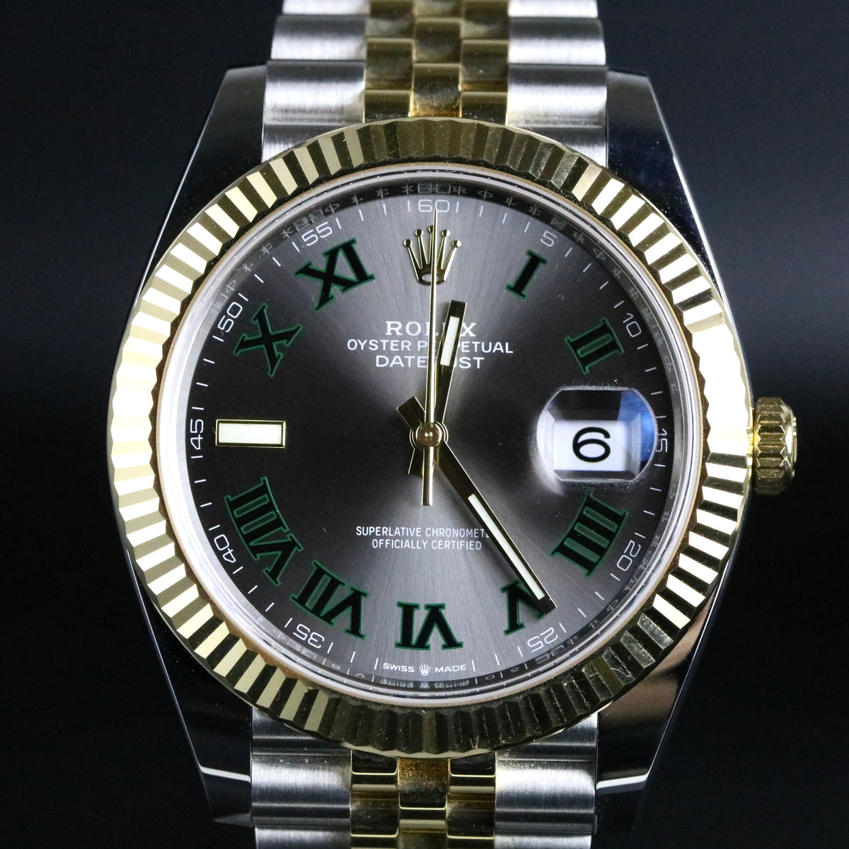 2021 Rolex 126333 Datejust 41mm Wimbledon Dial with Box & Papers