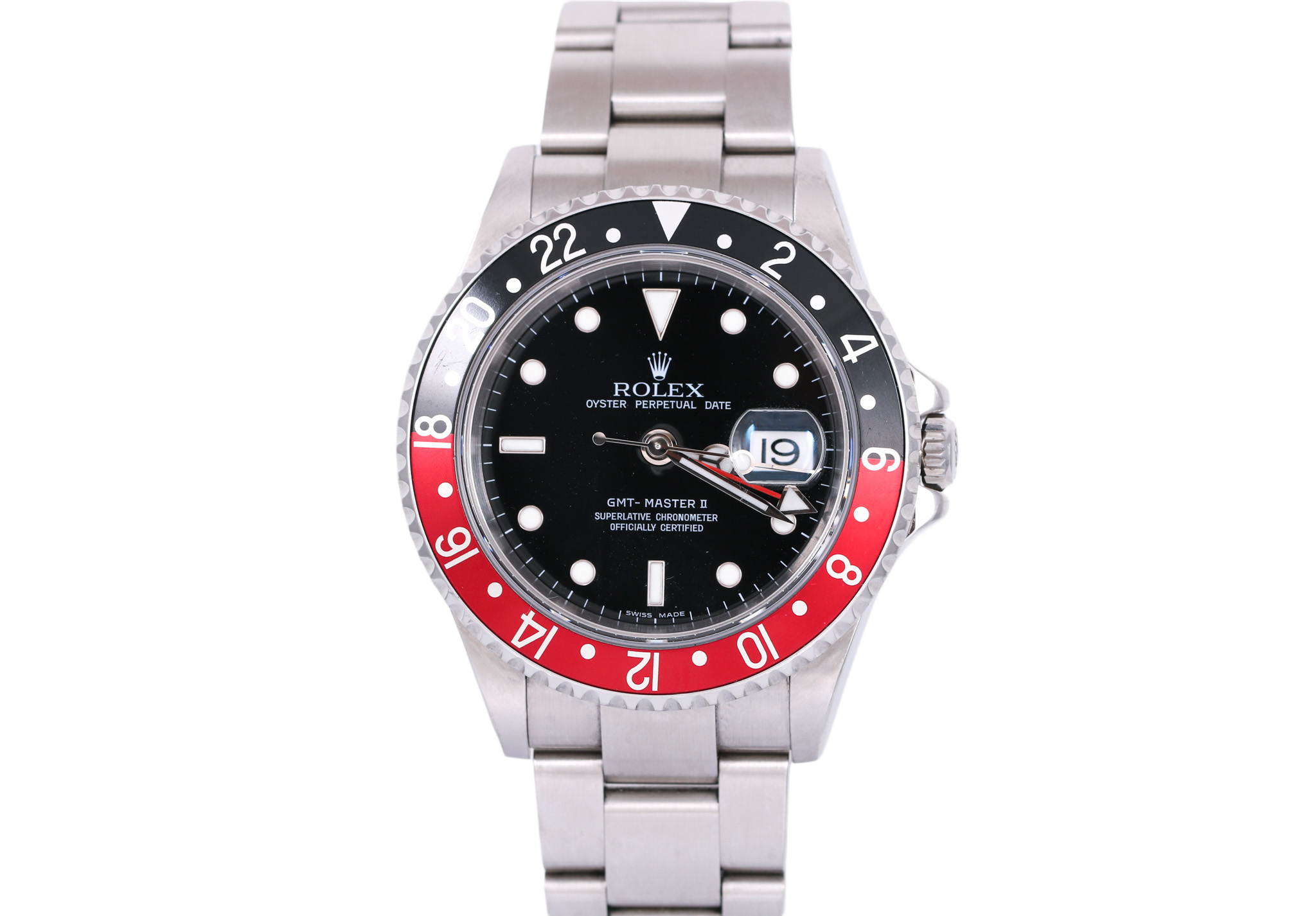 2006 Rolex GMT-Master II No Holes Case - 16710 (Coke)
