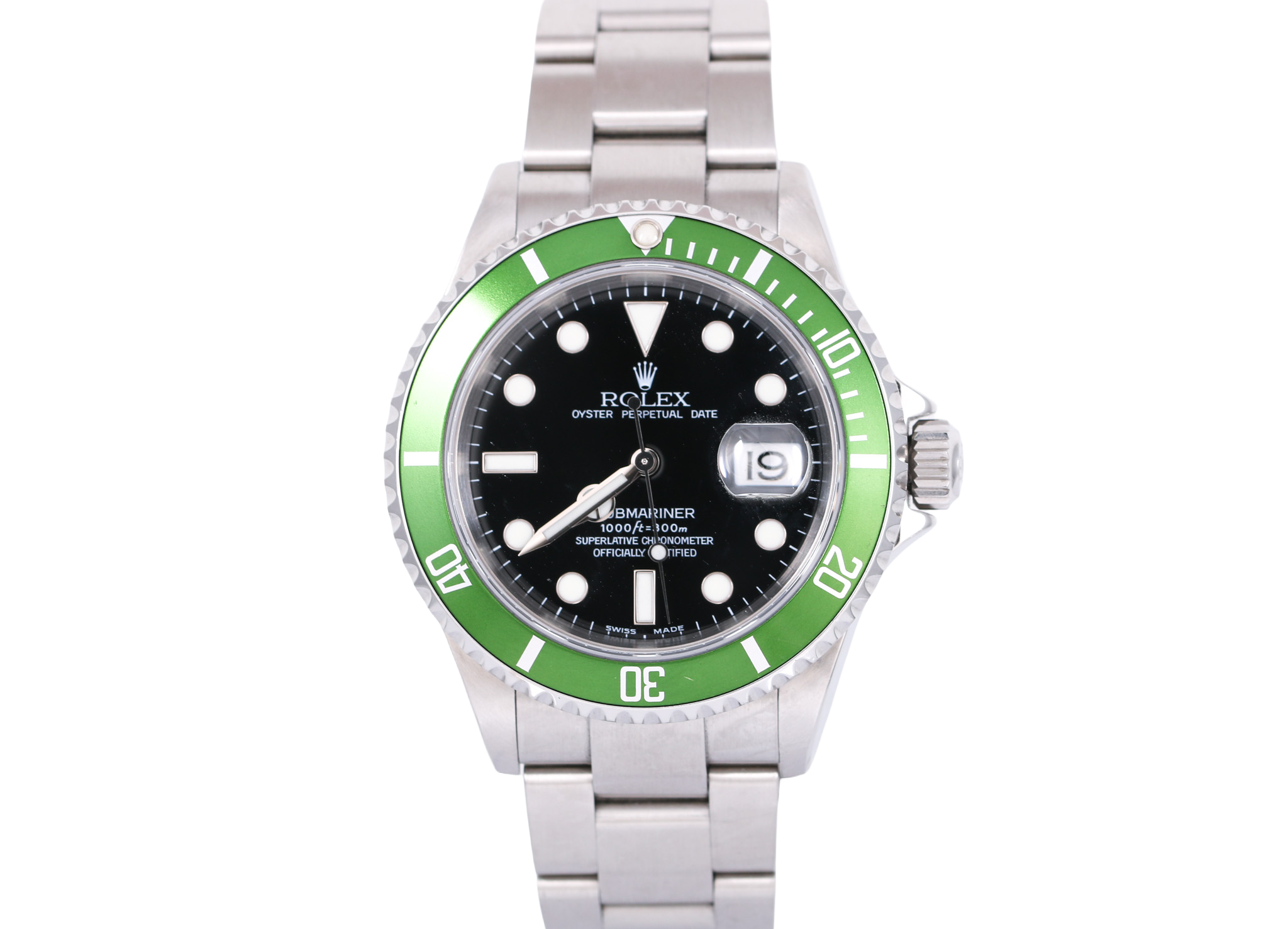 "Flat 4" 2004 Rolex Submariner Date 40mm - 16610LV (Kermit)