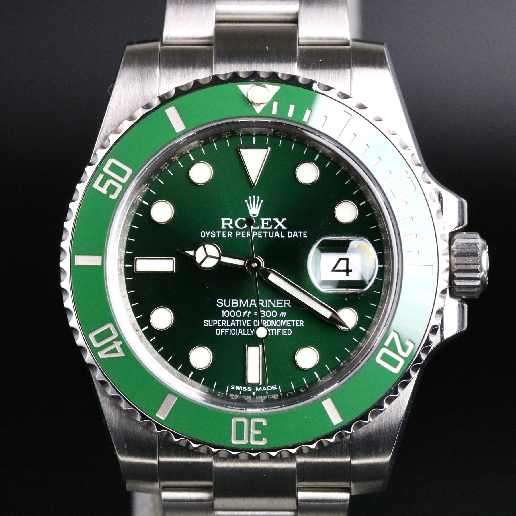 2014 Rolex 116610LV Submariner "Hulk" with Box & Papers