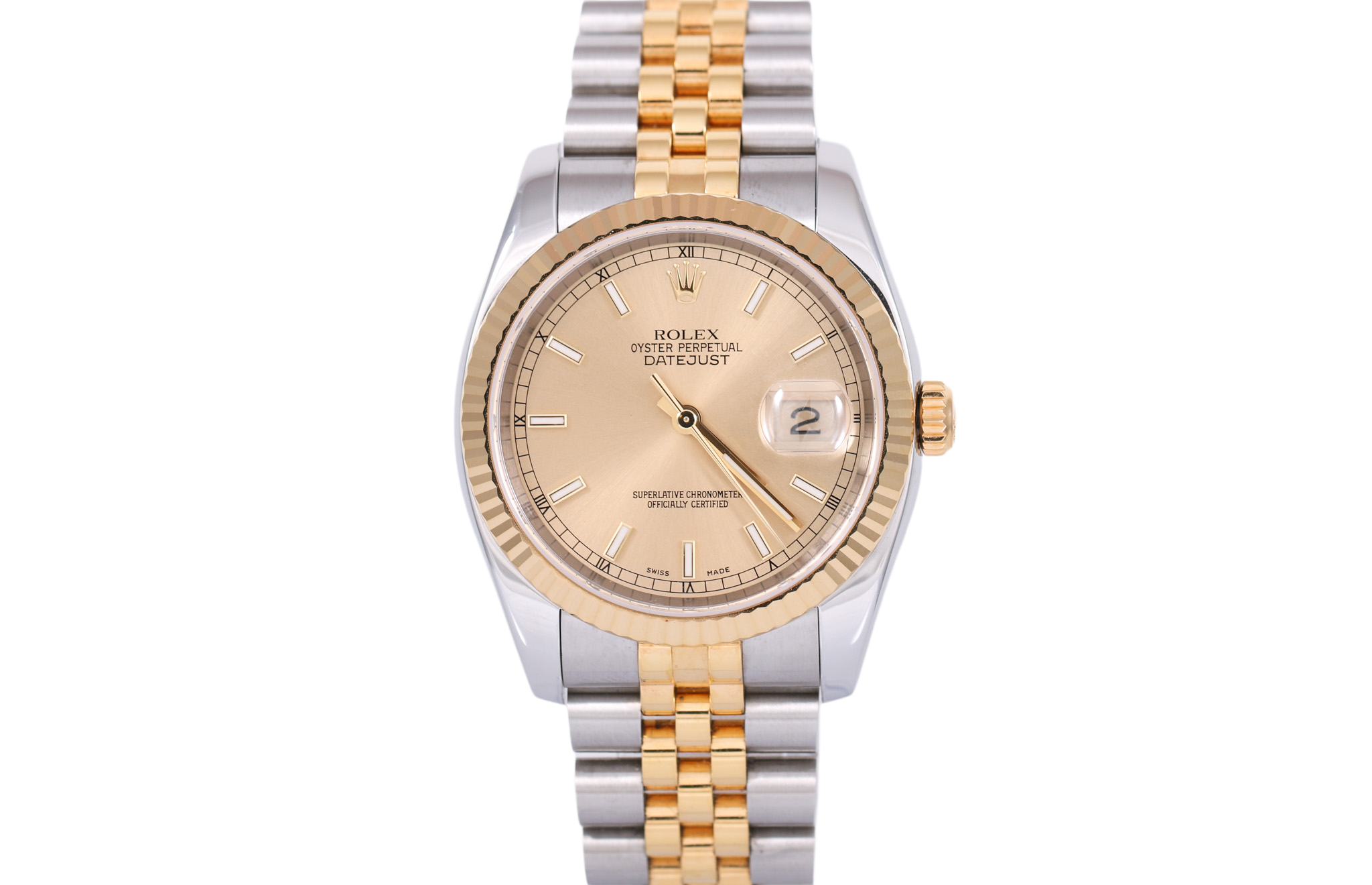 2004 Rolex Datejust 36mm Super Jubilee - 116233 (Champagne)