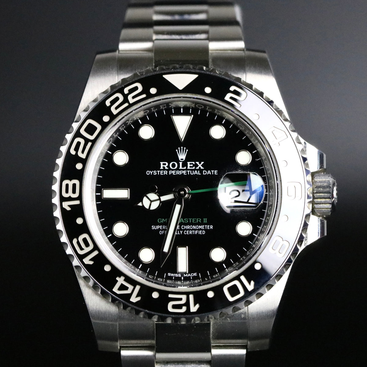 2017 Rolex 116710LN GMT MASTER II with Box & Papers