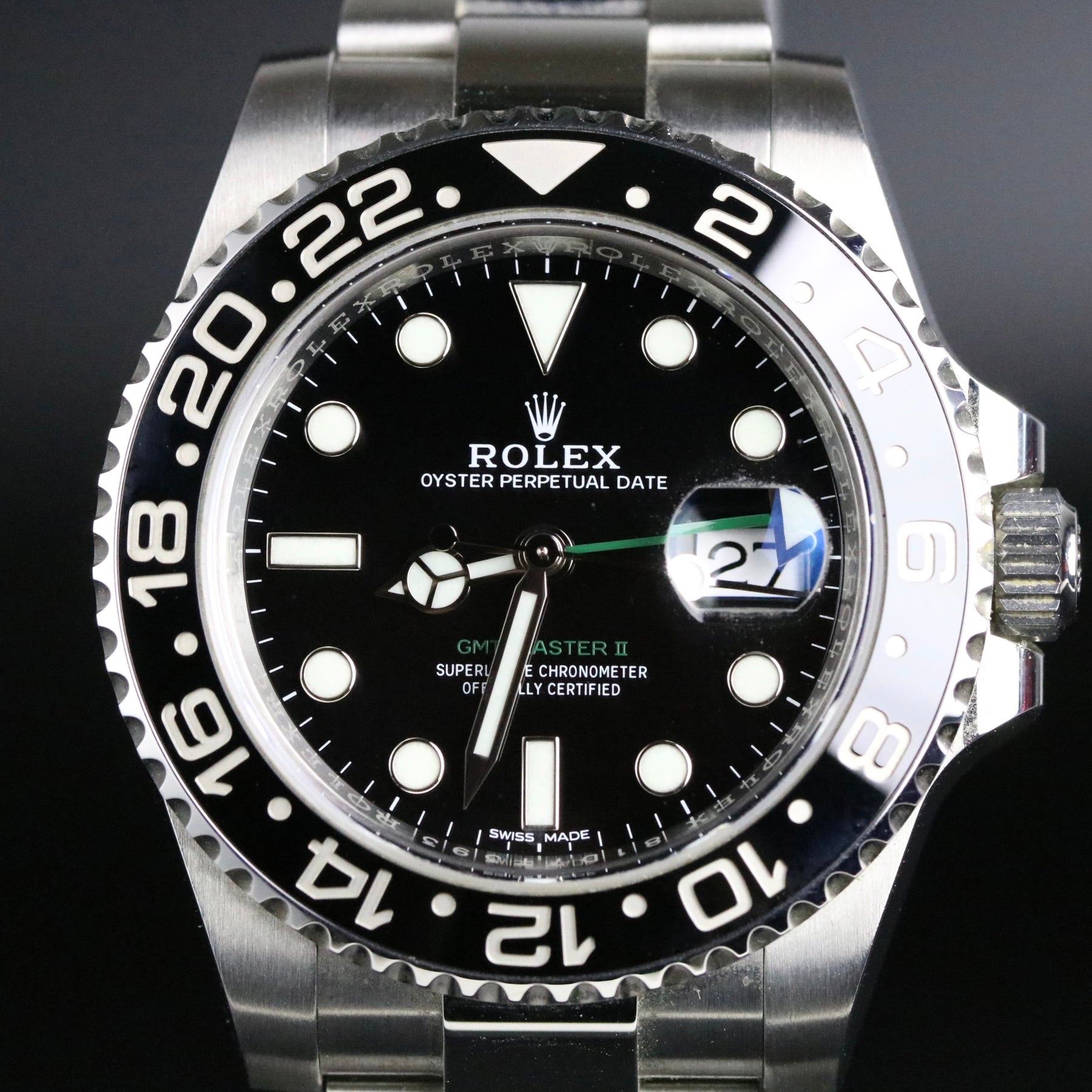 2017 Rolex 116710LN GMT MASTER II with Box & Papers