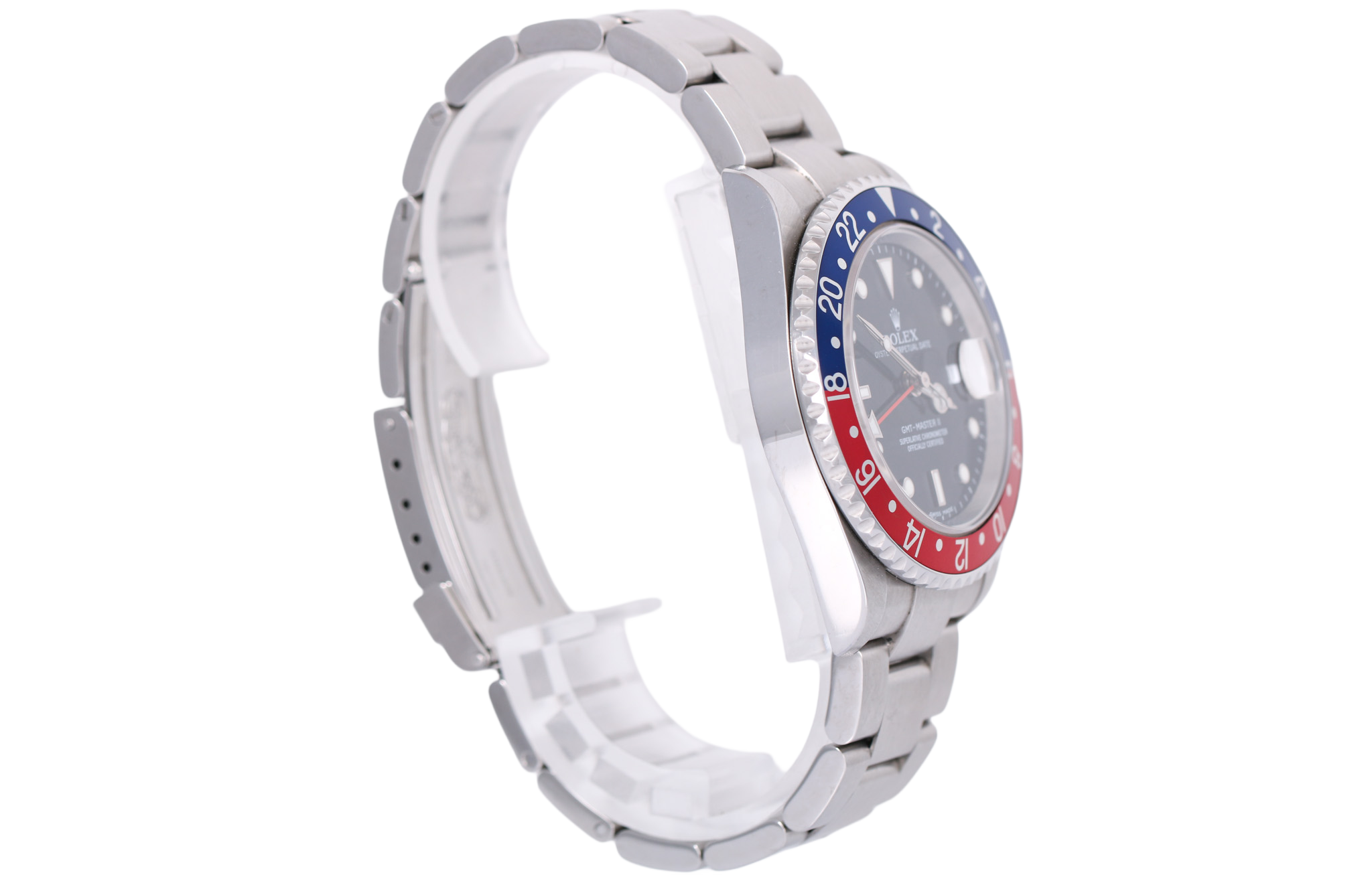 2006 Rolex GMT-Master II 40mm No Holes Case - 16710 (Pepsi)