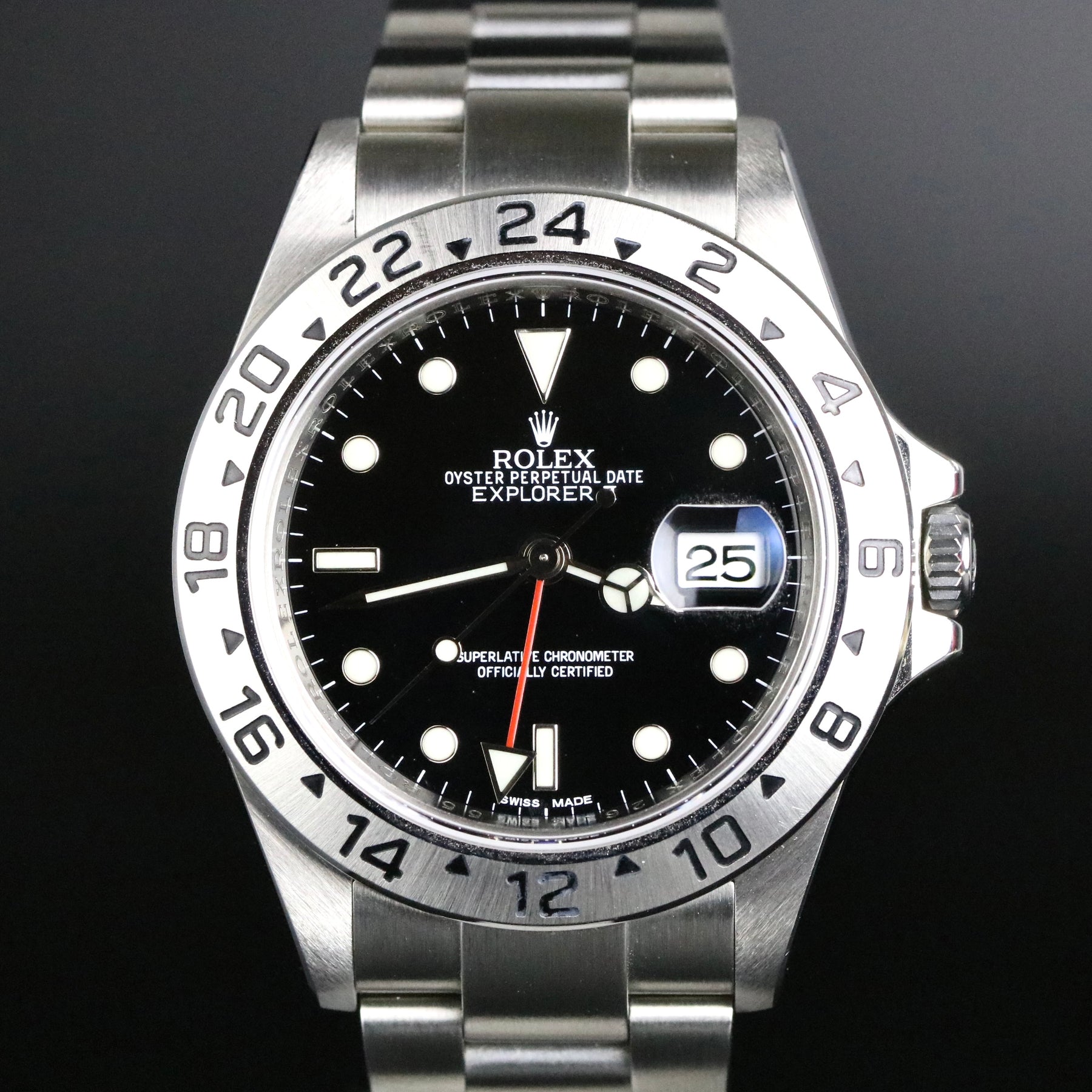2012 Rolex 16570 Explorer II Black Dial 3186 Movement with Box & Papers