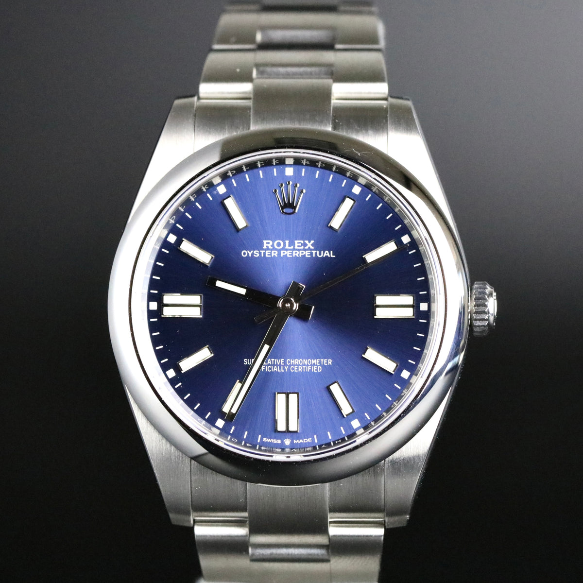 2022 Rolex 124300 Oyster Perpetual 41mm Blue Dial with Box & Papers