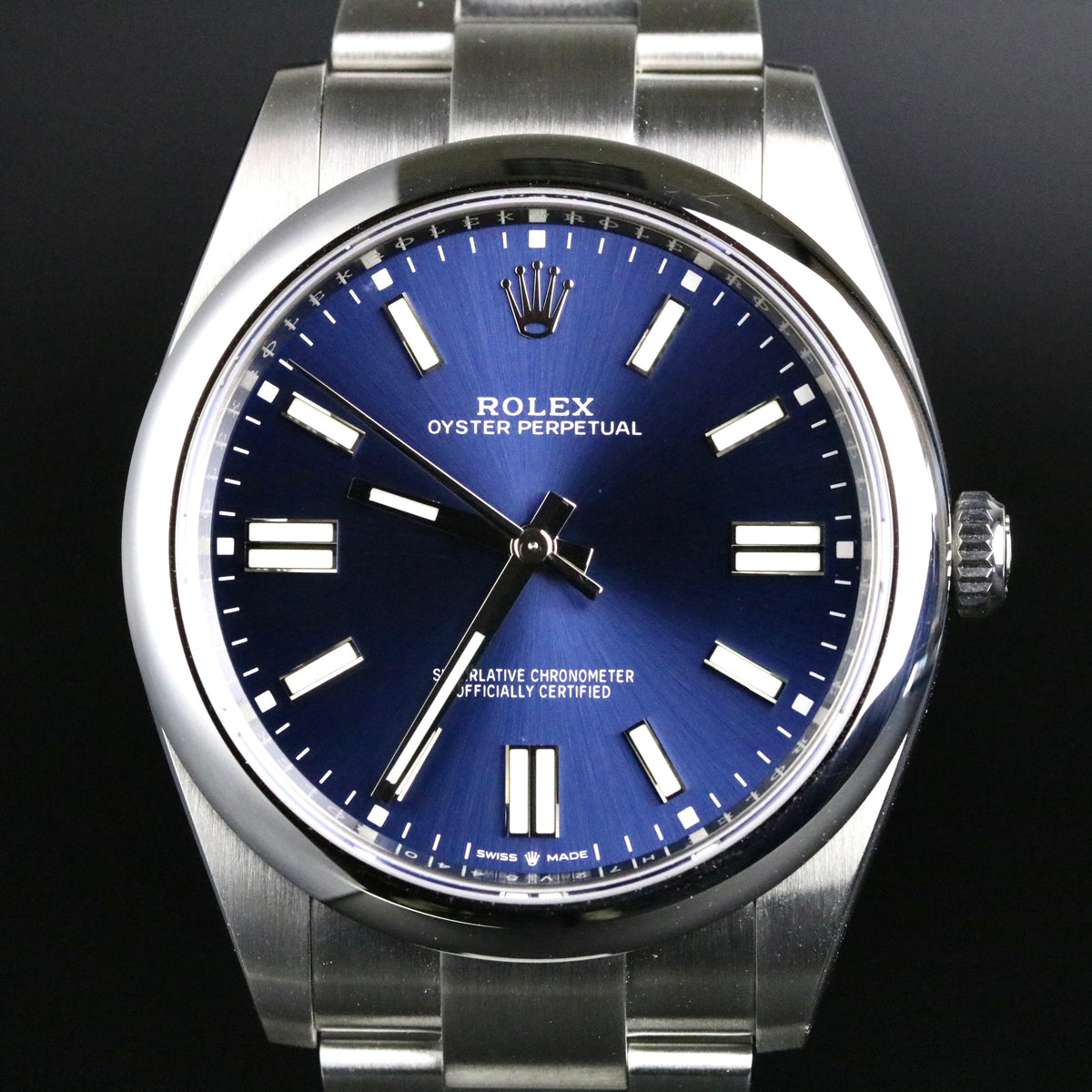 2022 Rolex 124300 Oyster Perpetual 41mm Blue Dial with Box & Papers