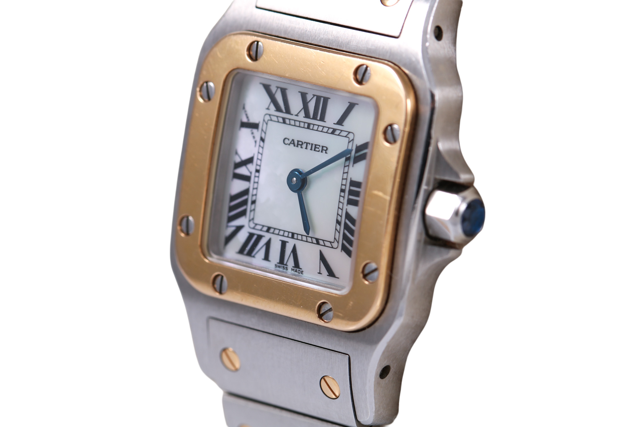 2007 Cartier Santos de Cartier Galbée 24mm - W20103C4 (White MOP)