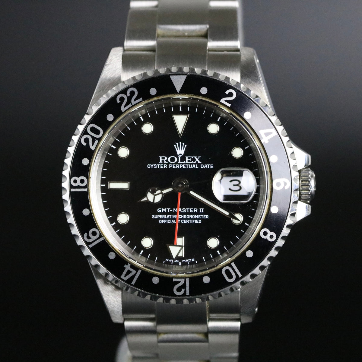 1999 Rolex 16710 GMT-MASTER II Caseback Sticker with Box & Papers