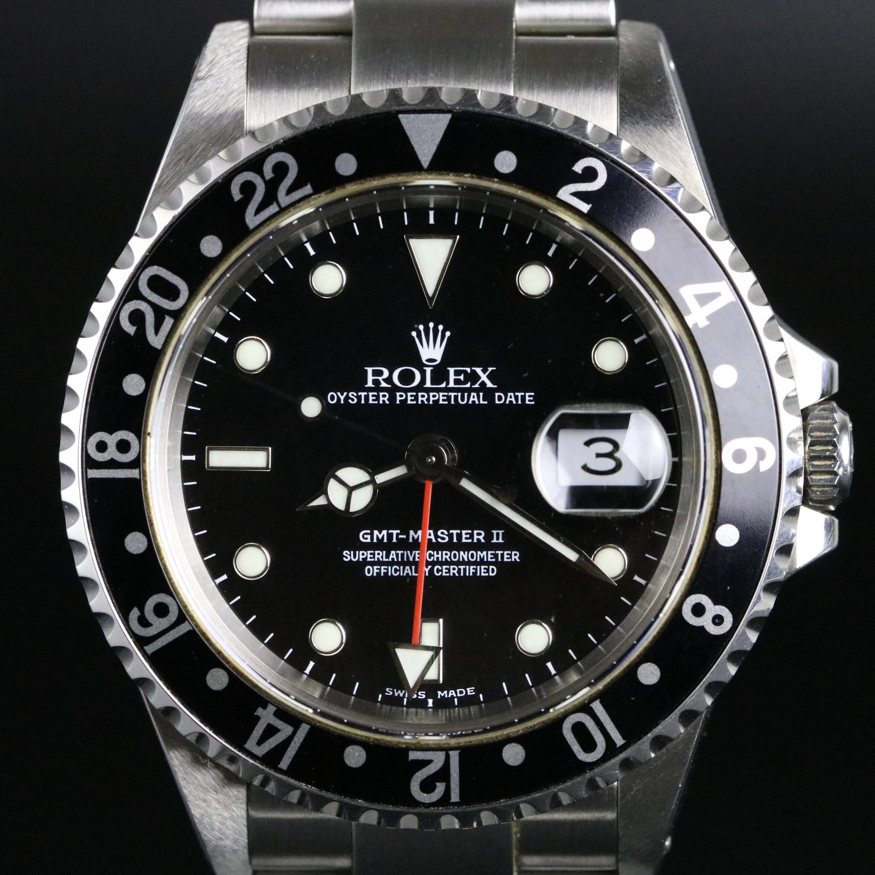 1999 Rolex 16710 GMT-MASTER II Caseback Sticker with Box & Papers