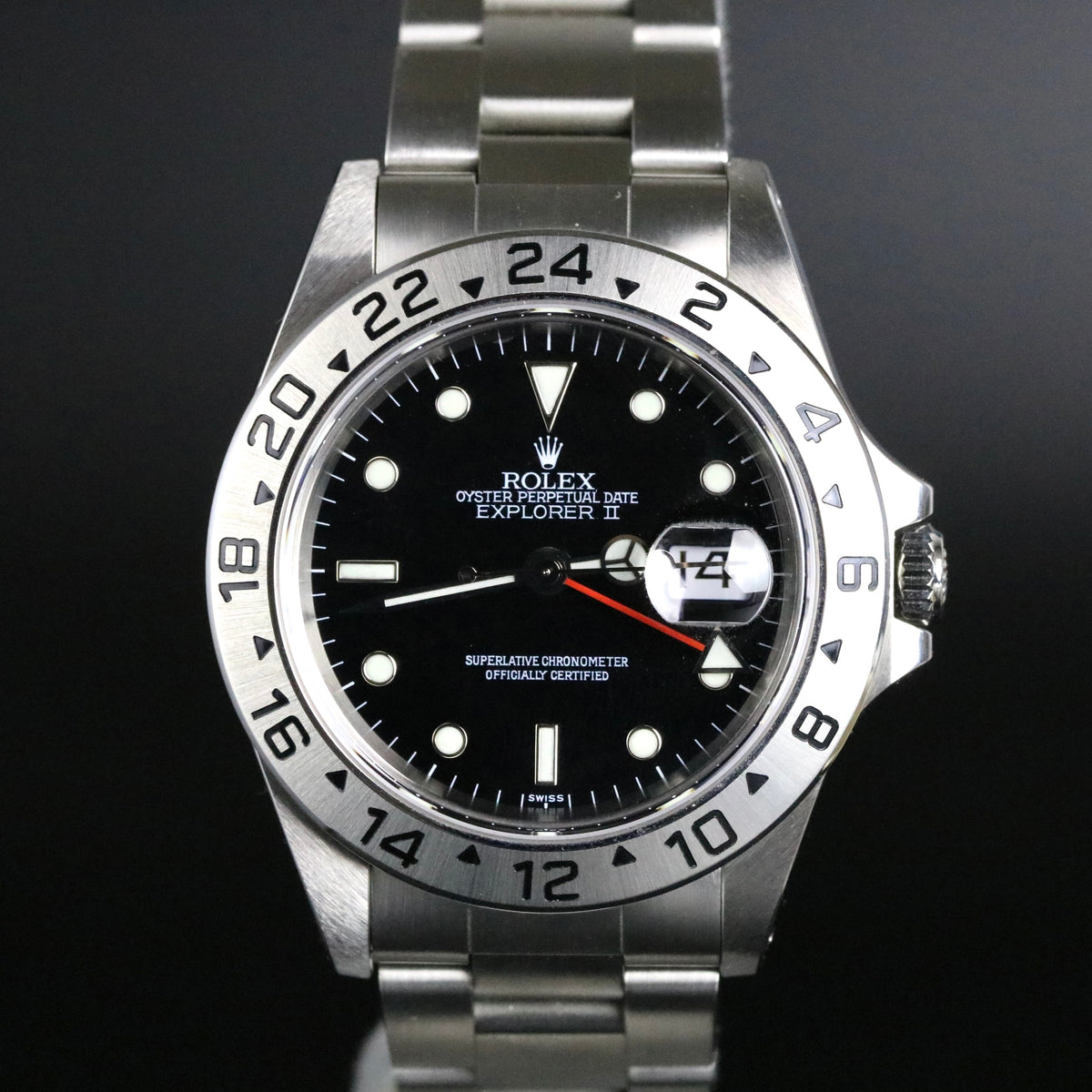 1997 Rolex 16570 Explorer II Caseback Sticker with Box & Papers