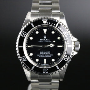 2007 Rolex 14060M No-Date Submariner Inner Bezel Engraved with Box & Papers