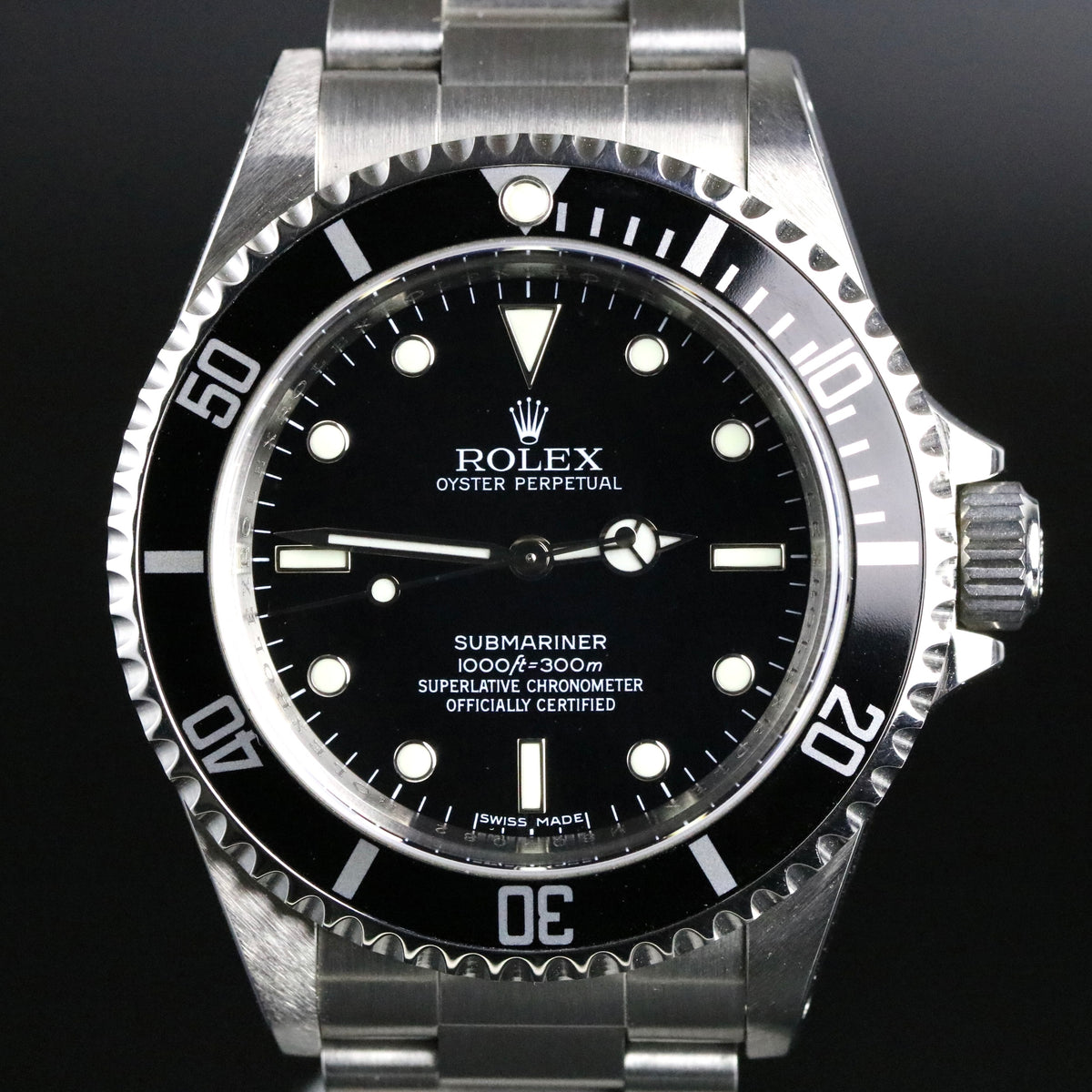 2007 Rolex 14060M No-Date Submariner Inner Bezel Engraved with Box & Papers