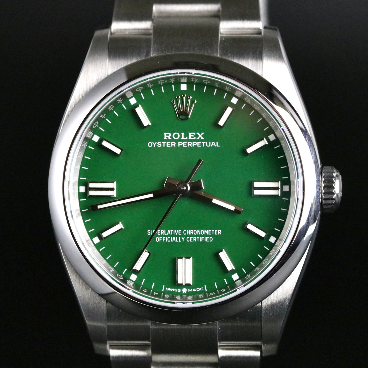 MINT 2022 Rolex 126000 Oyster Perpetual 36mm Green Dial with Box & Papers