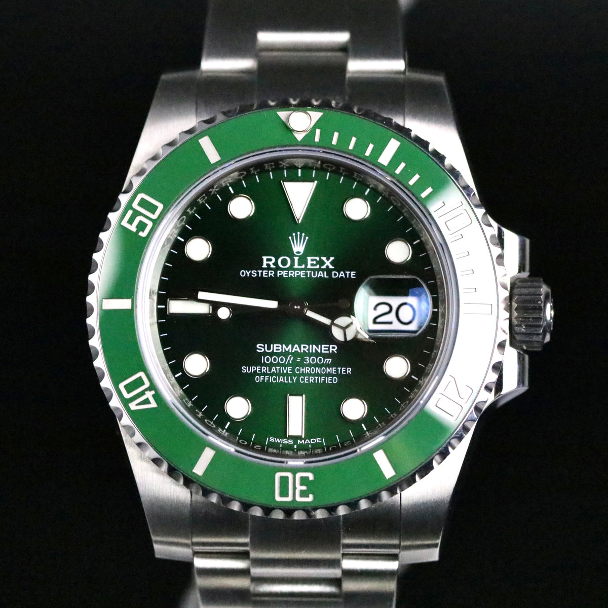 2019 Rolex 116610LV Green Submariner "Hulk" with Box & Papers