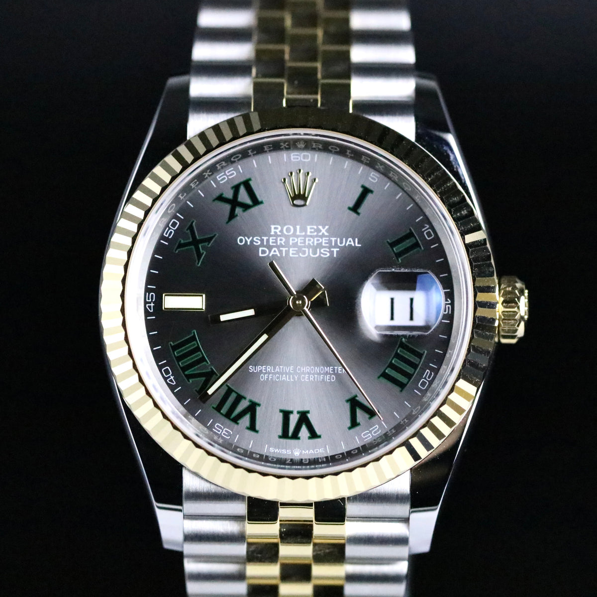 2021 Rolex 126233 Datejust 36mm Wimbledon Dial with Box & Papers