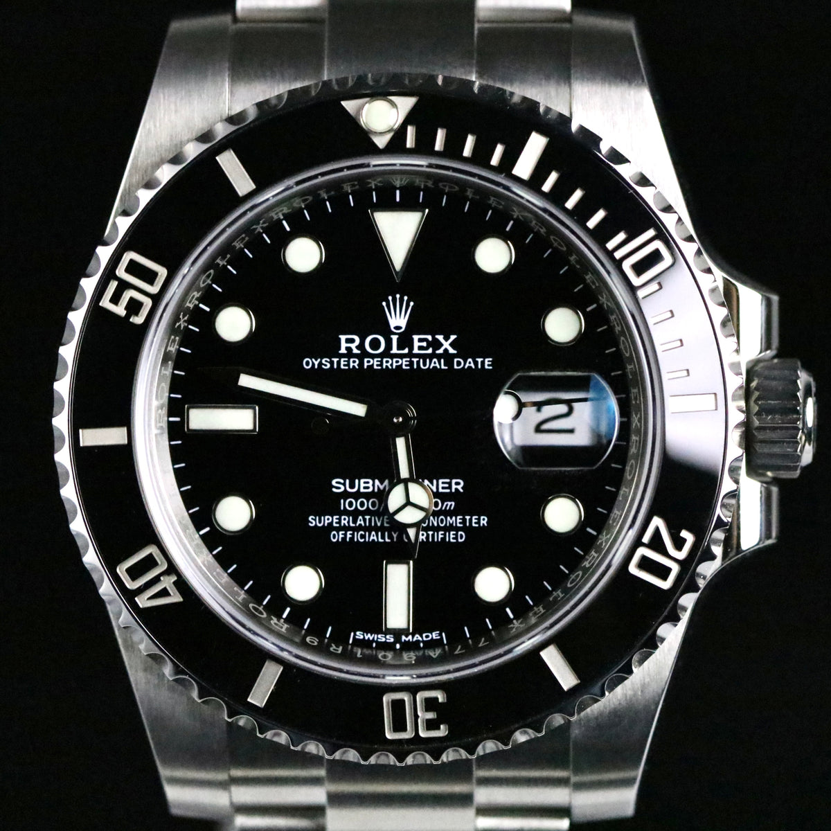 2018 Rolex 116610LN Ceramic Bezel Submariner 40mm with Box & Papers