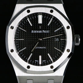 2017 Audemars Piguet 15400ST Royal Oak 41mm Black Dial with Box & Papers