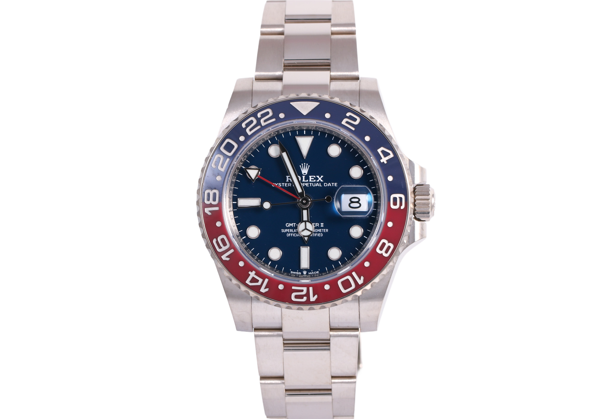2021 ROLEX GMT-MASTER II White Gold - 126719BLRO (Blue)