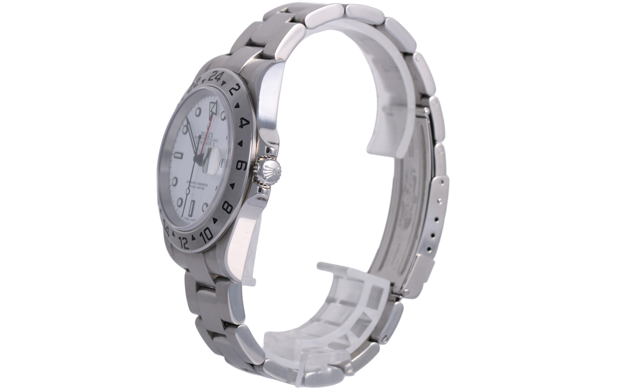 2006 Rolex Explorer II 40mm No Holes Case - 16570 (White)